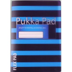 Zeszyt Pukka Pad Flex Pad Navy B5/60/80g kratka, Niebieski